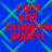 Blue background with green diamond-shaped lattice pattern and red pixelated text reading 'I am the massive dude!!'
