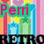 Pixelated image with four 'Perri' text overlays in different colors and backgrounds, featuring vertical striped patterns and partial obscured text below.