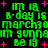 Green pixelated text on black background with pink stars, repeating birthday and age statements with visible text errors.