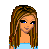 Pixel art contact sheet of a female character in various poses and partial views with repeated text elements, arranged in 4x4 grid format on transparent background.