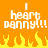 Pixelated orange background with white text reading "i heart danny!!!" and yellow-orange flames at the bottom.