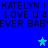 Blue background with repeated black text and three light blue stars in different positions.