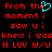 Red pixelated text on black background with cyan heart symbol replacing 'the' in first line, repeated across two identical