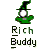 Animated contact sheet showing five frames of a pixel art wizard icon with varying backgrounds and text elements.