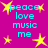 A static image with a bright magenta background featuring repeated cyan text and yellow star shapes.