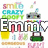 Pixelated buddy icon with robot character, colorful text elements, and name labels including 'Emma', 'Tay', 'Britt', 'Evie', '=BF4L' over patterned background.