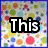 four with a colorful polka-dot background; the top-left shows 'This', top-right shows 'Is', bottom-left shows 'Emily', and the bottom-right is blank