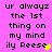 Pixelated text on bright pink background with two distinct heart-shaped animations replacing the 's' in 'Reese'.