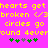 Yellow pixelated text on bright pink background with green and gray clover icons, displaying repeated phrases like 'hearts get hearts get broken' and 'circles go circles go round 4everound 4ever'.