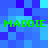 Pixelated blue background with green text reading 'MADDIE MADDIE' in two horizontal