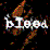 A 50x50 pixel animated contact sheet showing three frames of a text-based icon with distorted white letters on black background, featuring the phrase "bleed the dream" in stylized font with visible digital noise and color artifacts.