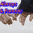 A sequence of six showing hands holding with overlaid text reading 'Always & Forever', 'Phil and', 'Shannon', and 'I'm in Love with You' against a white background