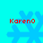 Four identical pixelated snowflakes on cyan background with red text 'KarenO' above each, arranged in a pattern