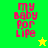 Pixelated text 'my baby for life' in pink on green and yellow backgrounds with a star symbol.