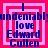 A static digital image with a repeating pattern of text and geometric shapes in blue, red, and pink hues.