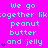 A static image with bright cyan text on a solid magenta background, repeating the phrase "We go together like peanut butter and jelly" in multiple