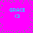 Bright pink background with scattered green pixels; four identical cyan text blocks reading "GRACE" above a heart symbol, arranged in two