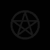 twelve circular pentagram icons arranged in three , each icon showing a five-pointed star within a circle on black background with varying grayscale brightness levels