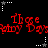 Red pixelated text 'The Very Day' repeats across a black background with white and gray star icons, each star connected by dotted lines.