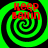 Four identical green and black spiral patterns with red text reading 'Keep Baitin' overlaid on each spiral.