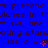 Blue background with repeated dark text and scattered red pixel clusters, no visible animation changes across observations.