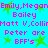 Pixelated text and green stars on cyan background with repeated names and 'BFF's' in pink, no visible motion changes.