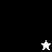 A pixelated icon with text 'i LOVE ALLEN 04.19.08' displayed in four quadrants, featuring a white star on black background and a black star on white background.