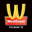 Yellow 'W' shape above red banner with white text, on black background; three identical static frames shown.
