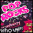 Animated sequence of pink Pop Rocks icons with changing text over a dark background featuring red and yellow elements.