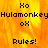 Pixelated text and symbols on a fiery orange-yellow background with a gray rectangular overlay on the right side.