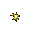 Animated sequence of yellow and black starburst shapes expanding from small central points to larger radiating forms against a gray background.