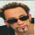 A split-frame contact sheet showing a pixelated image of a person with sunglasses on the left and green text reading "Original Icons .com" on a dark green background on the right.