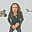 Animated sequence of a person in dark clothing making various hand gestures and facial expressions against light gray background with small motorcycle icons.