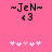 ~Jen~ with heart symbol and pink background; two identical frames show static text and flowers, one frame has a different flower arrangement.