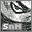Pixelated grayscale icon with circular abstract shape and 'SnH' text below, showing animation variation in the circular shape's internal pattern across frames.