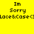 Yellow background with black text reading "Im Sorry" and repeated pixelated code, featuring pink rectangular overlays in different positions across frames.