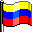 Four pixelated flag icons with yellow, blue, and red horizontal stripes on gray backgrounds, arranged in a