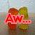 Two gummy bears in a close embrace with text overlays changing across frames.