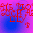 Red pixelated text on a blue-to-pink gradient background with four repeated showing identical content