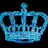 Blue pixelated crown icon with text reading 'i am the queen of... FABOO!' on black background.