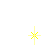 Three yellow starburst icons with four arms each on a gray background, positioned top-right, center-left, and bottom-left.