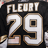 Static pixel art image showing 'FLEURY' text above large white numerals '29' with brown outlines on a black background.