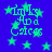 Blue background with green stars and pixelated text reading 'Girls And Cats' in four quadrants.