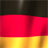 Static image of horizontal stripes in black, red, and gold colors.