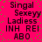 Static image with bright pink background and green dots, displaying repeated text in black pixelated font.