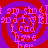 A static image with four identical spiral patterns in red and purple, each containing repeated text fragments.