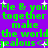 Green pixelated text on purple background with white starbursts, repeating 'Me & you together make the world jealous <3' in two