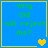 Blue square with yellow border containing green pixelated text 'why did will reject me?' and changing pixel art symbols at bottom right.
