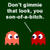 Pixelated ghosts and text on dark green background with gray section; red ghost has white eyes, pink ghost has blue eyes.