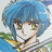 A 48x48 pixel buddy icon featuring a character with blue hair and white clothing on the left, paired with "Anime IM" text in silver lettering on a black background on the right.